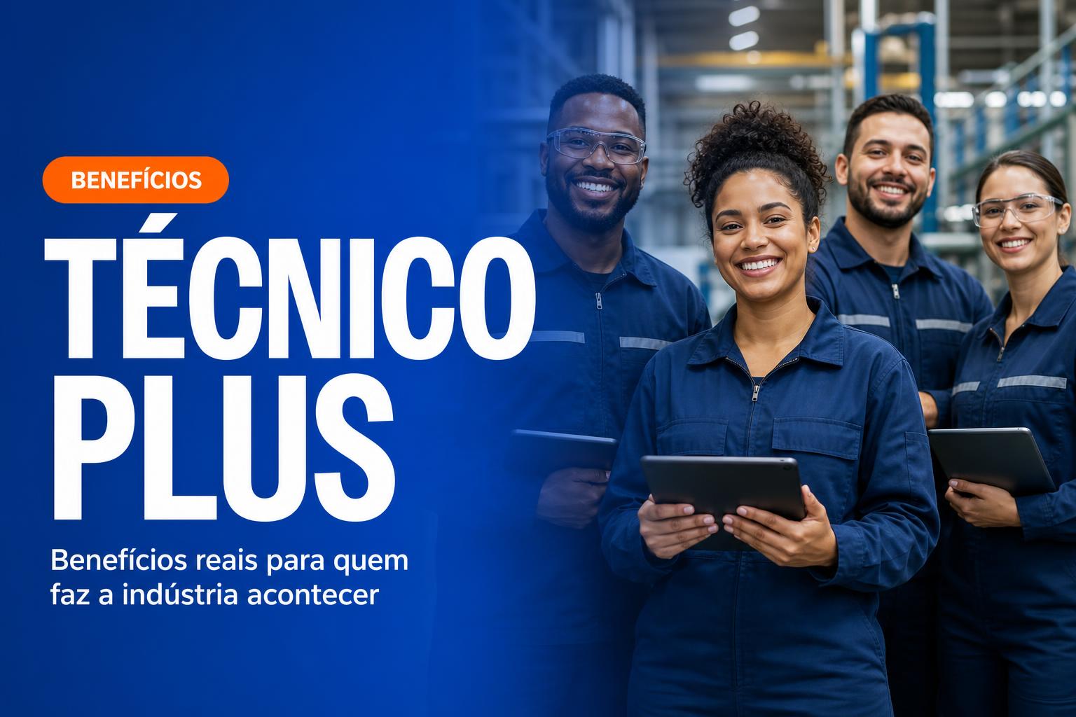 Técnico Plus — Benefícios reais para quem faz a indústria acontecer
